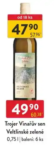 Qanto Trojer Vinařův sen Veltlínské zelené nabídka