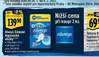 Albert Always dámské vložky nabídka