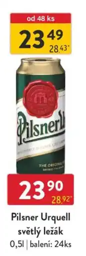 Qanto Pilsner Urquell světlý ležák nabídka