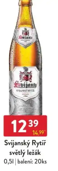 Qanto Svijanský Rytíř světlý ležák nabídka