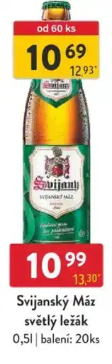 Qanto Svijanský Máz světlý ležák nabídka