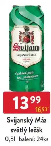 Qanto Svijanský Máz světlý ležák nabídka