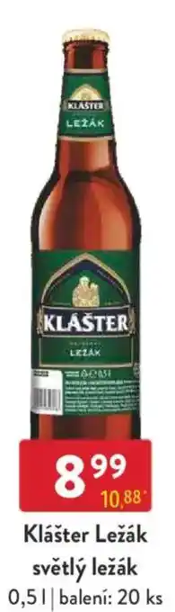 Qanto Klášter Ležák světlý ležák nabídka