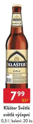 Qanto Klášter Světlé světlé výčepní nabídka