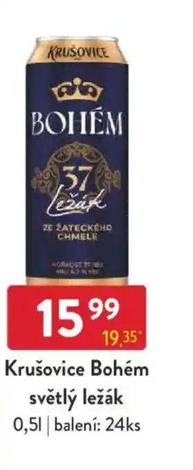Qanto Krušovice Bohém světlý ležák nabídka