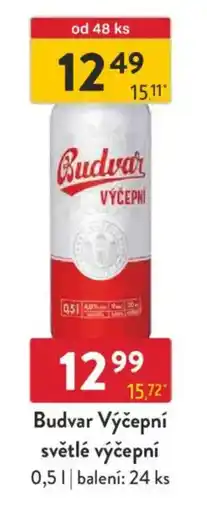 Qanto Budvar Výčepní světlé výčepní nabídka