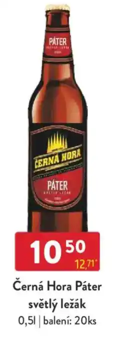 Qanto Černá Hora Páter světlý ležák nabídka