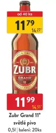 Qanto Zubr Grand 11° světlé pivo nabídka