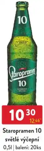Qanto Staropramen 10 světlé výčepní nabídka