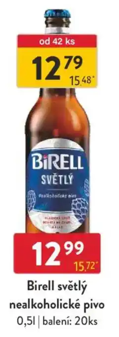 Qanto Birell světlý nealkoholické pivo nabídka
