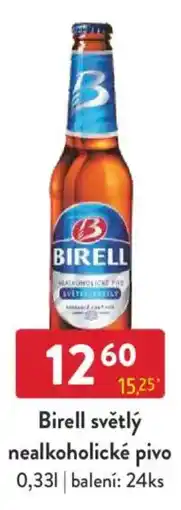 Qanto Birell světlý nealkoholické pivo nabídka