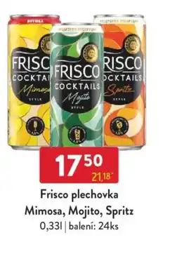 Qanto Frisco plechovka Mimosa, Mojito, Spritz nabídka