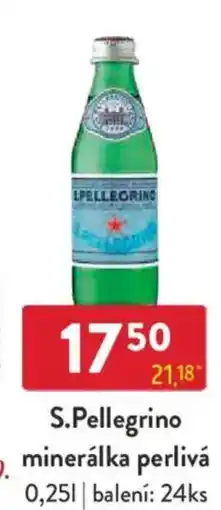Qanto S.Pellegrino minerálka perlivá nabídka
