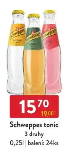 Qanto Schweppes tonic 3 druhy nabídka