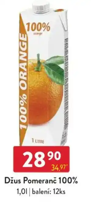 Qanto Džus Pomeranč 100% nabídka