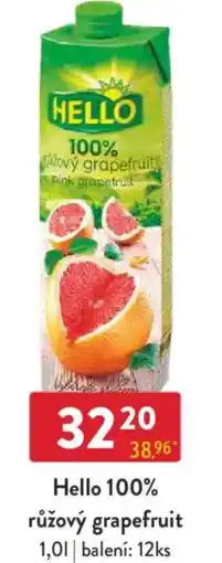 Qanto Hello 100% růžový grapefruit nabídka