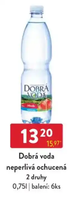 Qanto Dobrá voda neperlivá ochucená 2 druhy nabídka