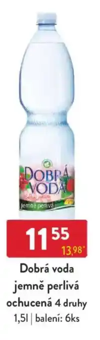 Qanto Dobrá voda jemně perlivá ochucená 4 druhy nabídka