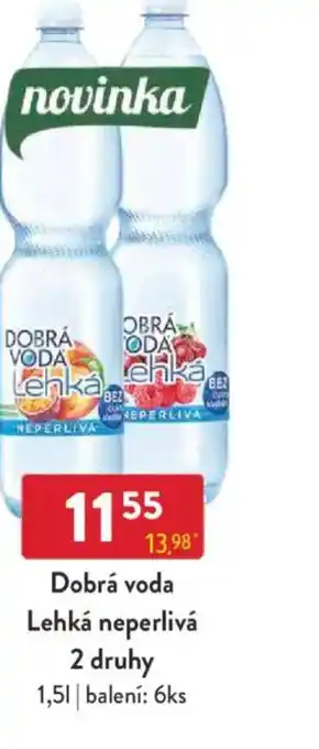 Qanto Dobrá voda Lehká neperlivá 2 druhy nabídka