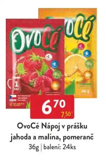 Qanto OvoCé Nápoj v prášku jahoda a malina, pomeranč nabídka