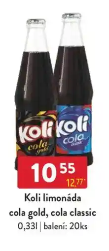 Qanto Koli limonáda cola gold, cola classic nabídka