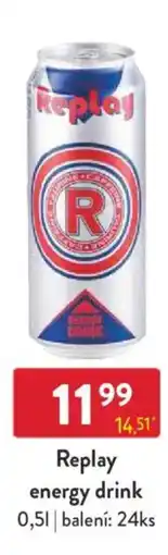 Qanto Replay energy drink nabídka