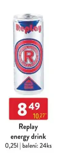 Qanto Replay energy drink nabídka