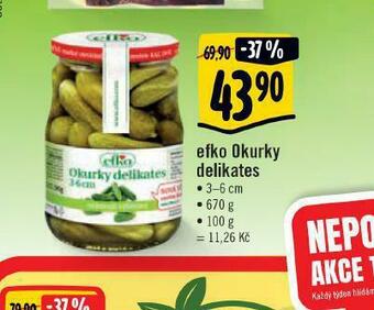 Albert Efko okurky delikates nabídka