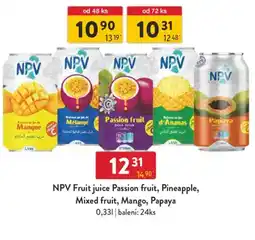 Qanto NPV Fruit juice Passion fruit, Pineapple, Mixed fruit, Mango, Papaya nabídka