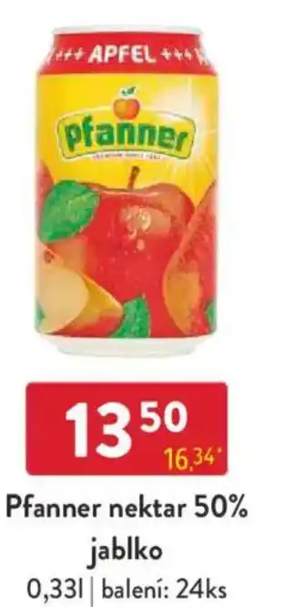 Qanto Pfanner nektar 50% jablko nabídka