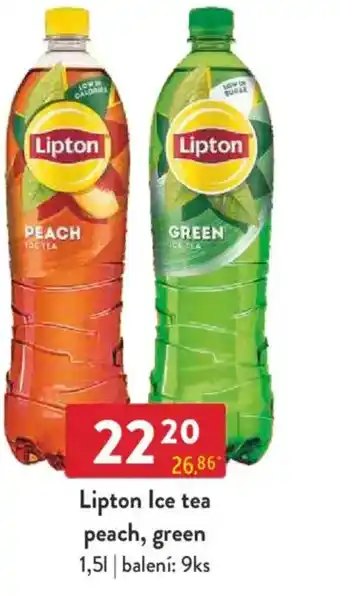 Qanto Lipton Ice tea peach, green nabídka