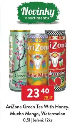 Qanto AriZona Green Tea With Honey, Mucho Mango, Watermelon nabídka