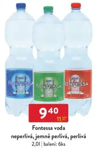 Qanto Fontessa voda neperlivá, jemně perlivá, perlivá nabídka