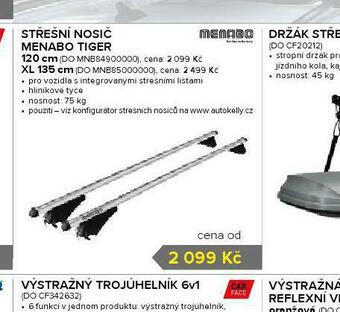 Auto Kelly Střešní nosič menabo tiger nabídka