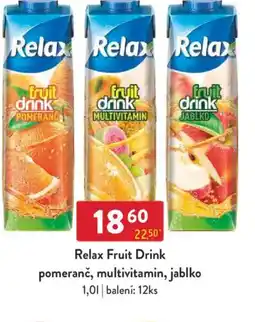 Qanto Relax Fruit Drink pomeranč, multivitamin, jablko nabídka