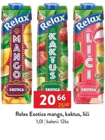 Qanto Relax Exotica mango, kaktus, liči nabídka