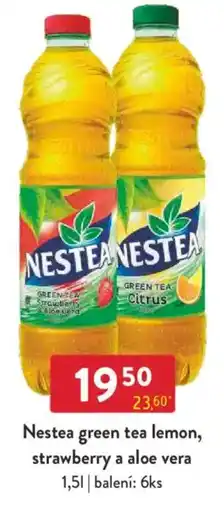 Qanto Nestea green tea lemon, strawberry a aloe vera nabídka