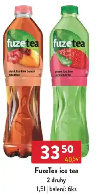 Qanto FuzeTea ice tea 2 druhy nabídka