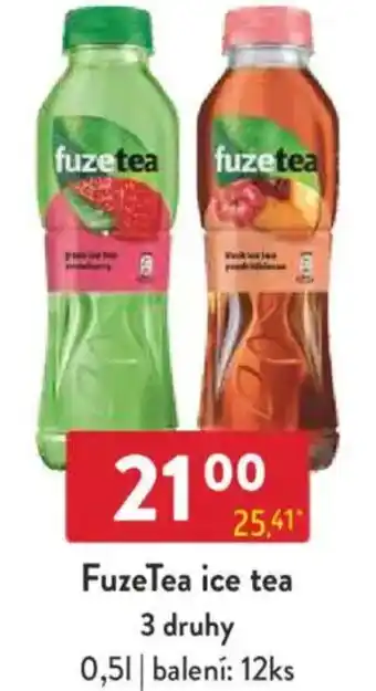 Qanto FuzeTea ice tea 3 druhy nabídka