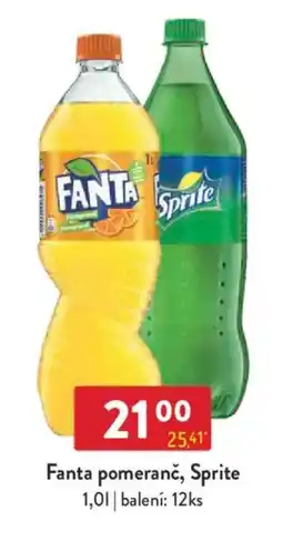 Qanto Fanta pomeranč, Sprite nabídka