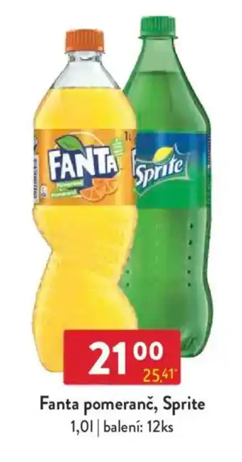 Qanto Fanta pomeranč, Sprite nabídka