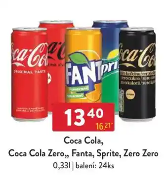 Qanto Coca Cola, Coca Cola Zero,, Fanta, Sprite, Zero Zero nabídka