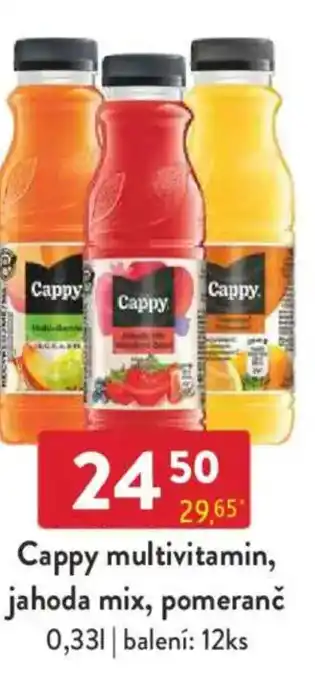 Qanto Cappy multivitamin, jahoda mix, pomeranč nabídka