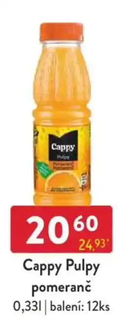 Qanto Cappy Pulpy pomeranč nabídka