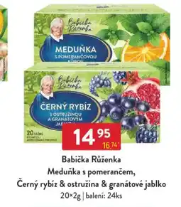Qanto Babička Růženka Meduňka s pomerančem, Černý rybíz & ostružina & granátové jablko nabídka