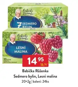 Qanto Babička Růženka Sedmero bylin, Lesní malina nabídka