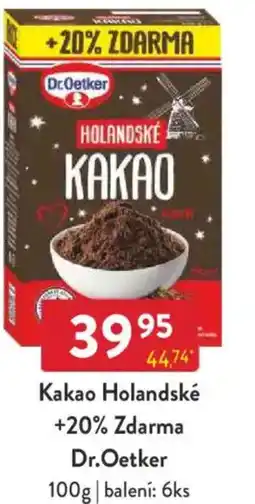 Qanto Kakao Holandské +20% Zdarma Dr.Oetker nabídka