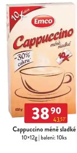 Qanto Cappuccino méně sladké nabídka