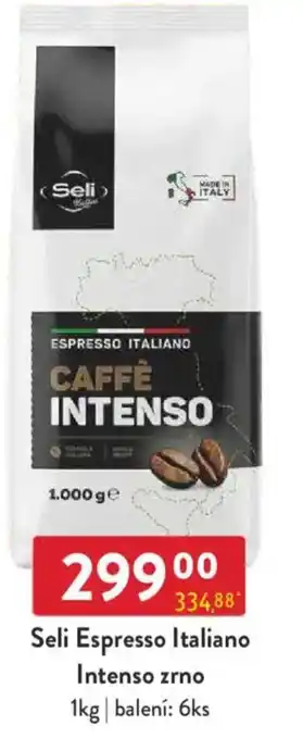 Qanto Seli Espresso Italiano Intenso zrno nabídka
