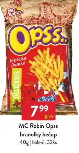 Qanto MC Robin Opss hranolky kečup nabídka
